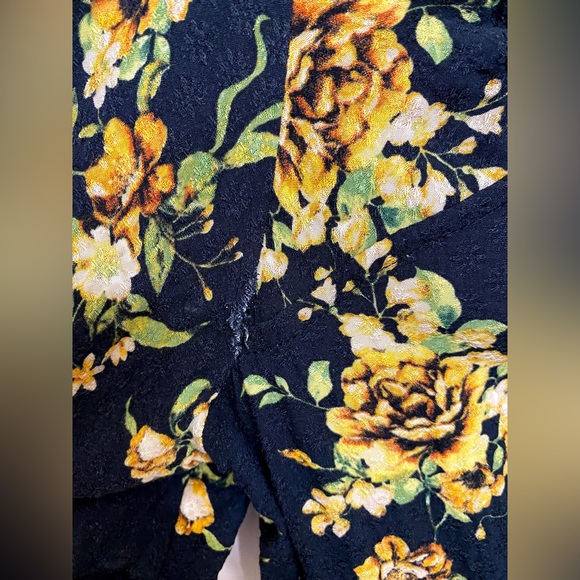 Large Altar’d State mini dress black floral print with button top - Picture 5 of 6